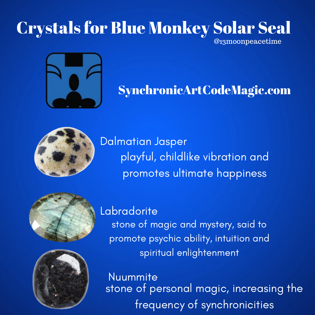 Crystals for Blue Monkey Solar Seal